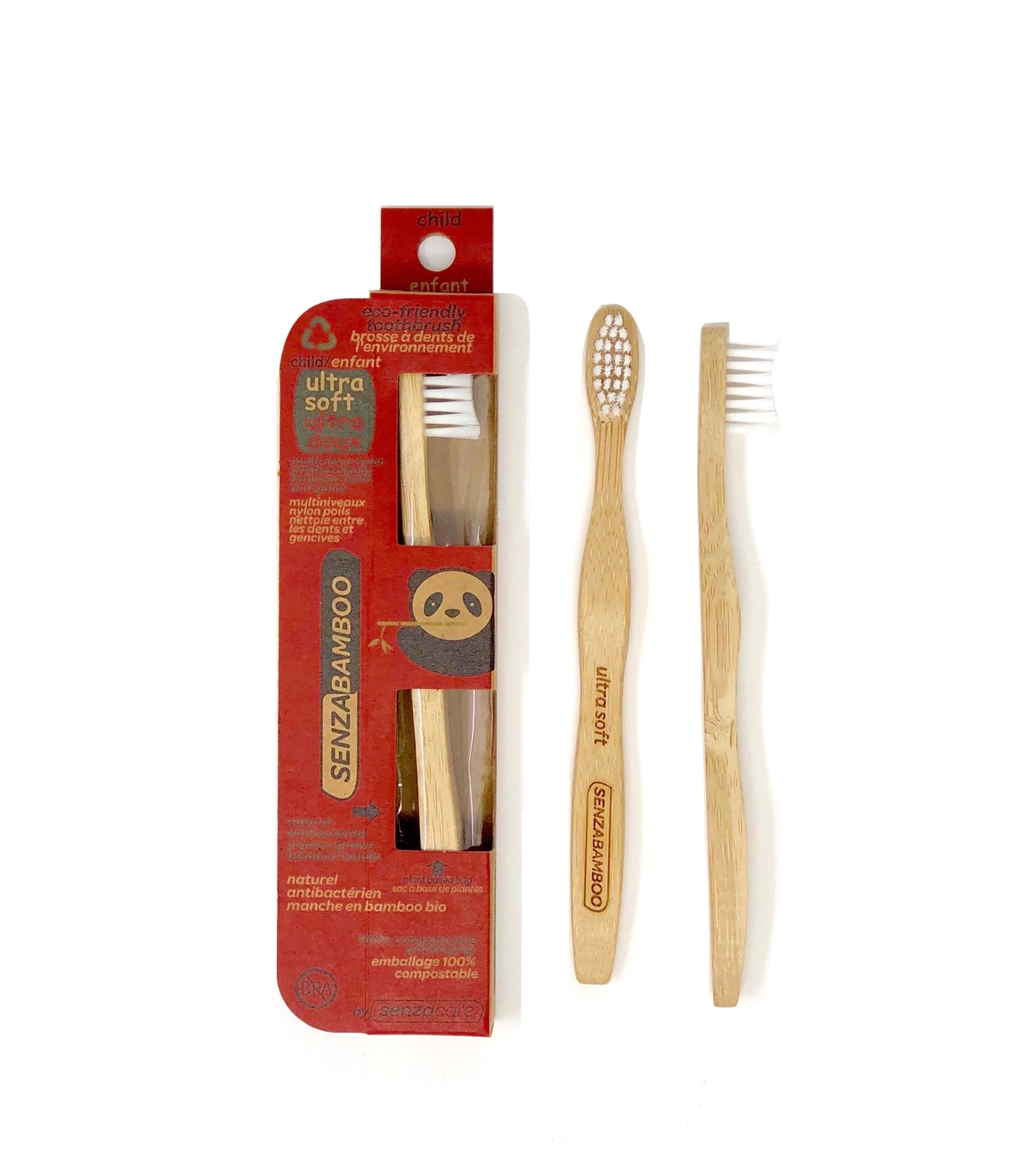 3 Child Ultra Soft Eco-Friendly Bamboo Toothbrushes