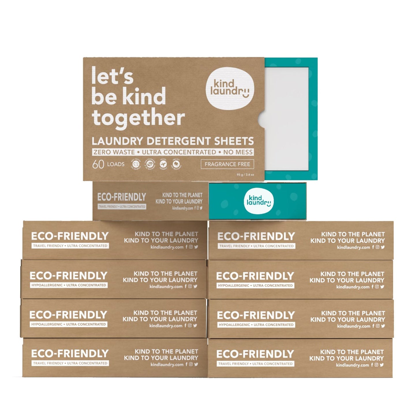 Zero Waste Laundry Detergent Sheets (Fragrance-Free)