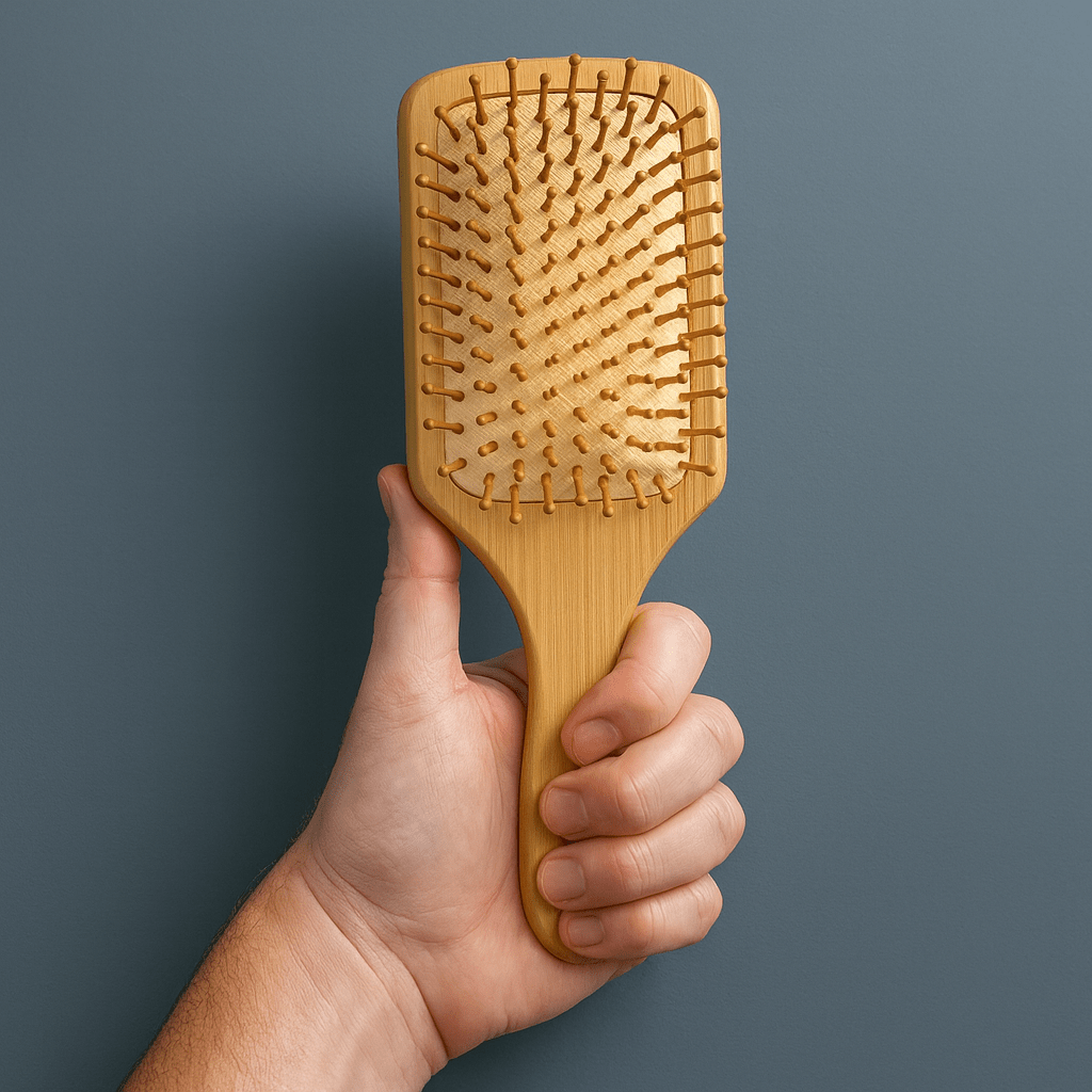 Large Paddle Style Bamboo Hairbrush