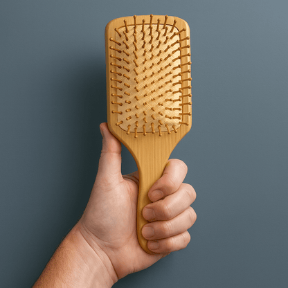 Large Paddle Style Bamboo Hairbrush