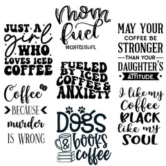 Coffee Lovers Laser Engraved Mason Jar Sleeves