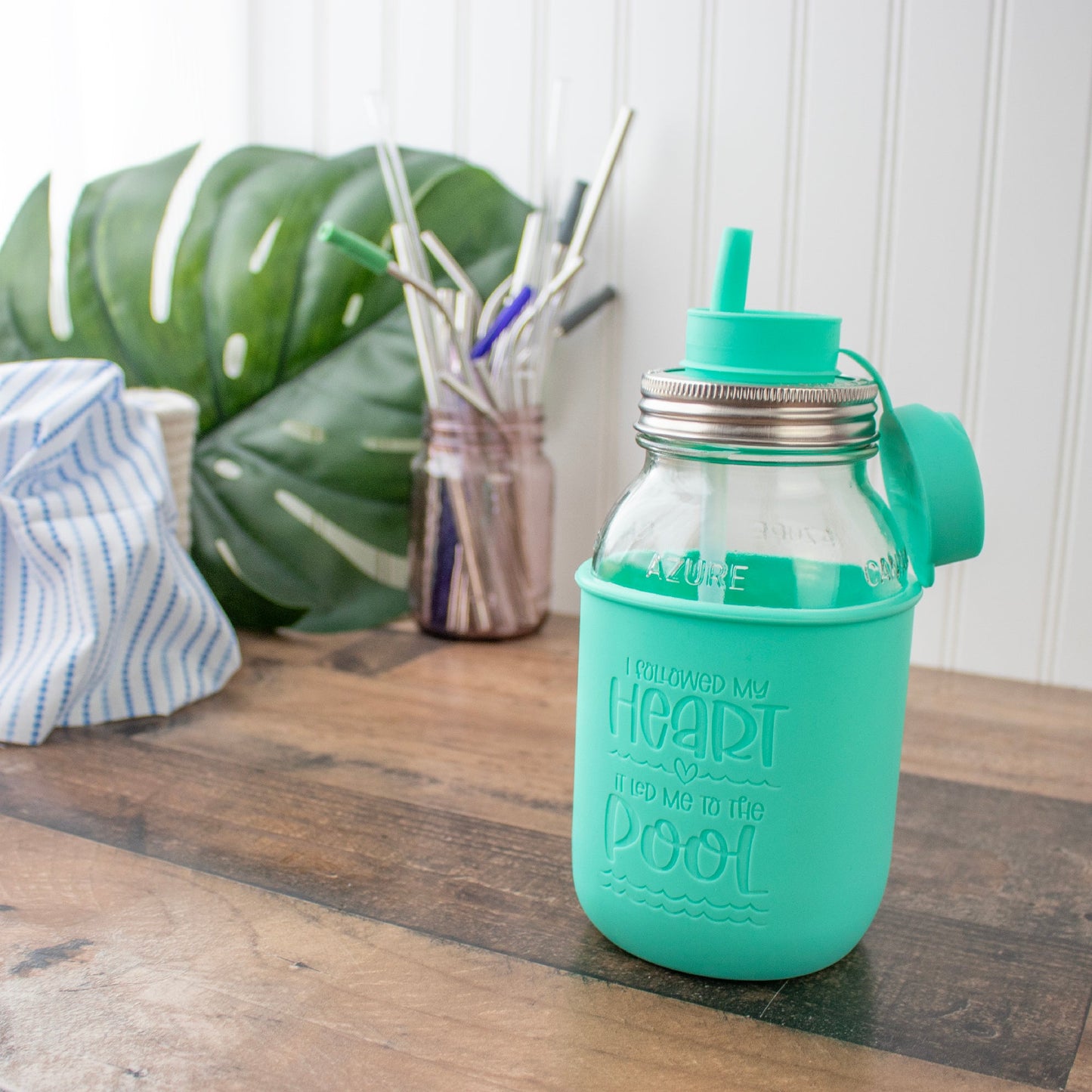 Summer Laser Engraved Mason Jar Sleeves