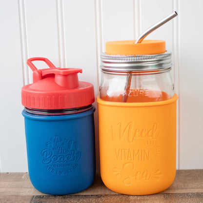Summer Laser Engraved Mason Jar Sleeves