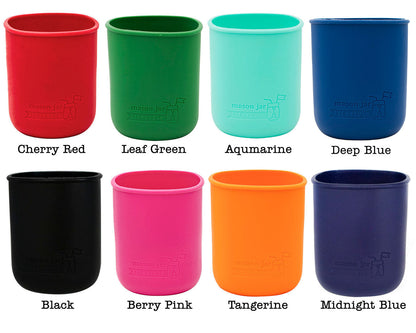 Laser Engraved Silicone Mason Jar Sleeves for Dad