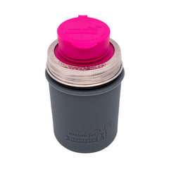 Mason Jar Sippy Cup with Silicone Sleeve