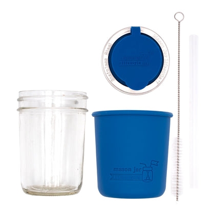 Mason Jar Sippy Cup with Silicone Sleeve