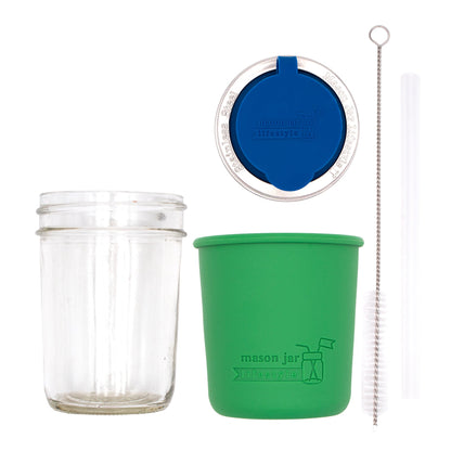 Mason Jar Sippy Cup with Silicone Sleeve