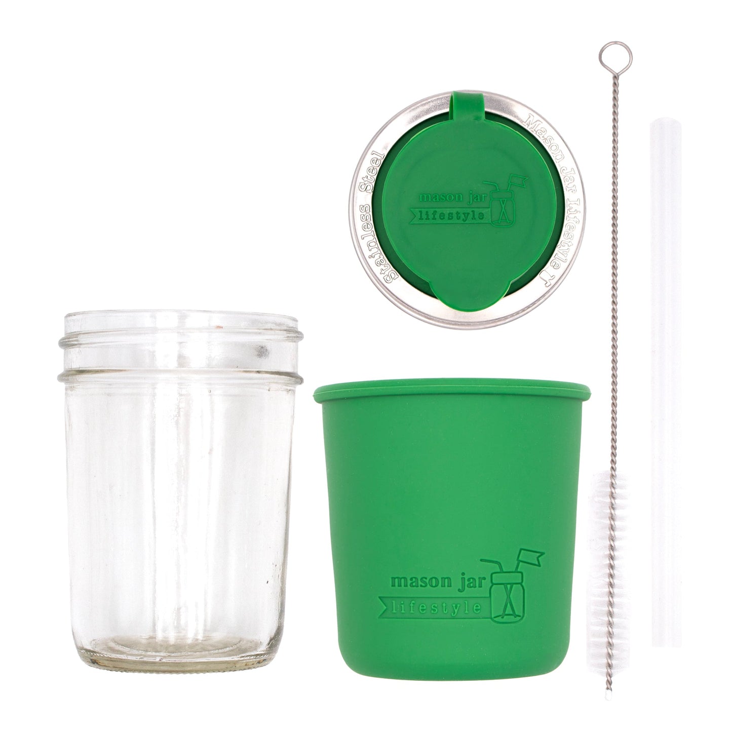Mason Jar Sippy Cup with Silicone Sleeve