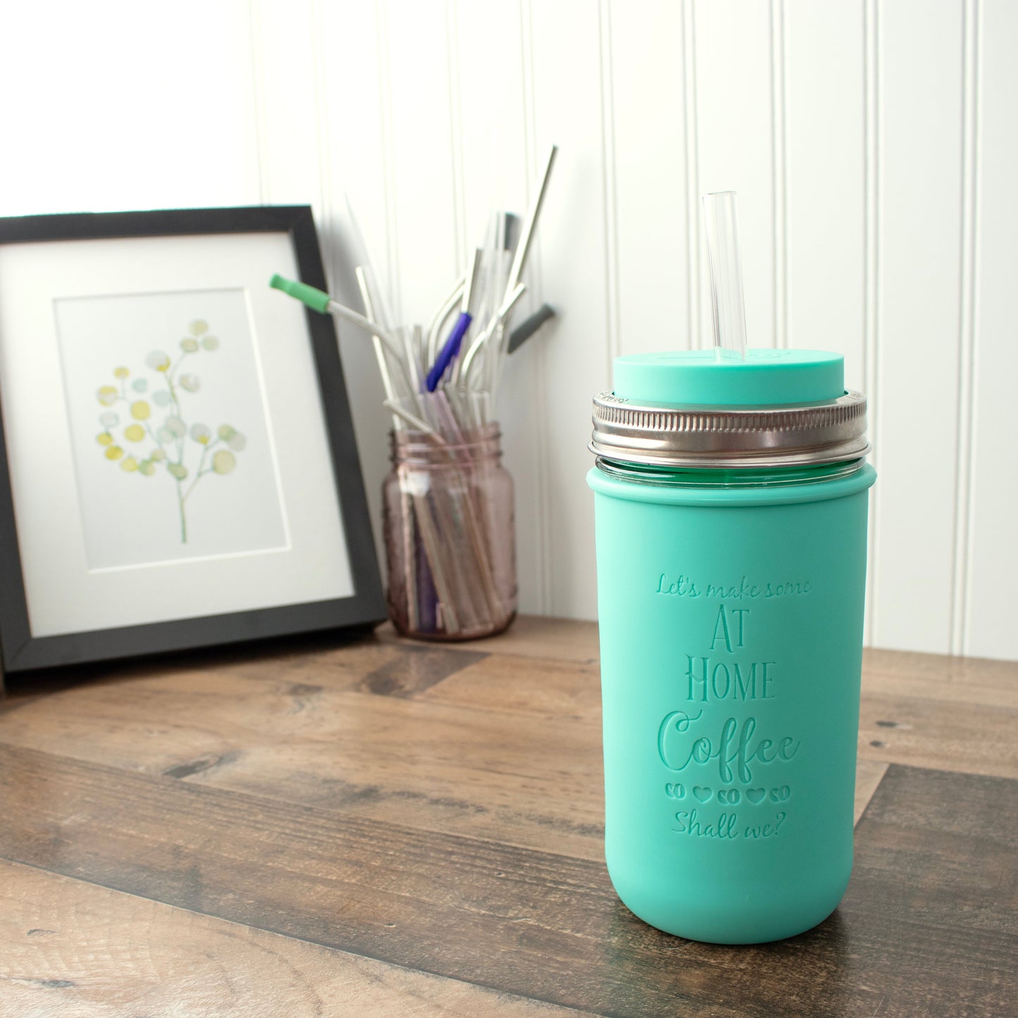 Laser Engraved Pint & Half Mason Jar Sleeves