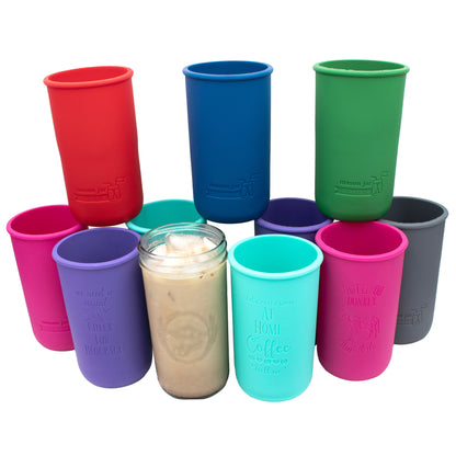 Laser Engraved Pint & Half Mason Jar Sleeves