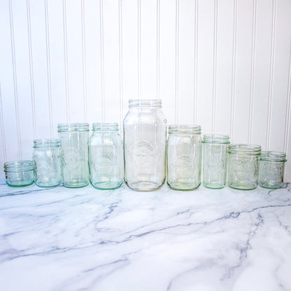 Azure Standard 24oz Wide Mouth Pint & Half Mason Jar
