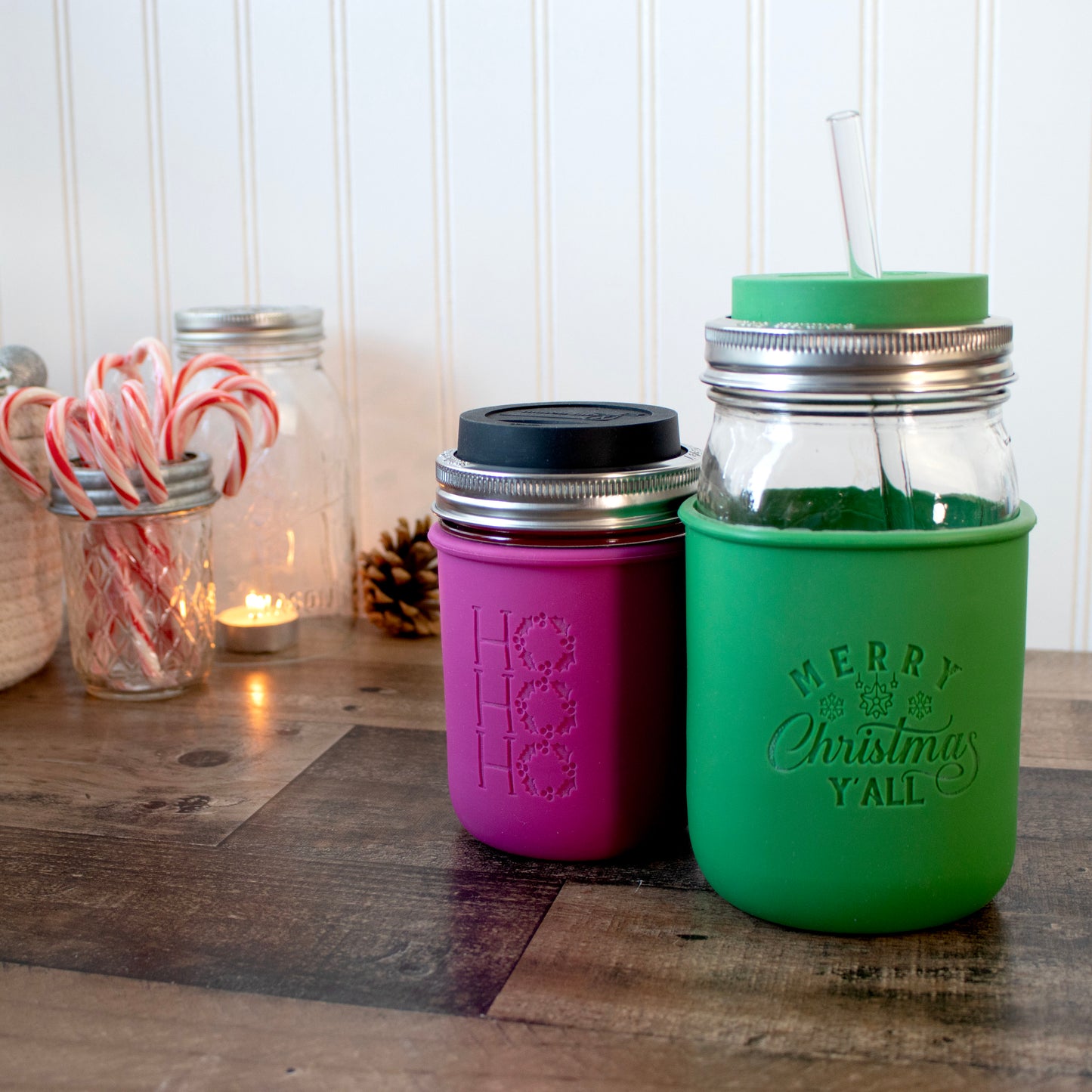 Christmas Laser Engraved Mason Jar Sleeves