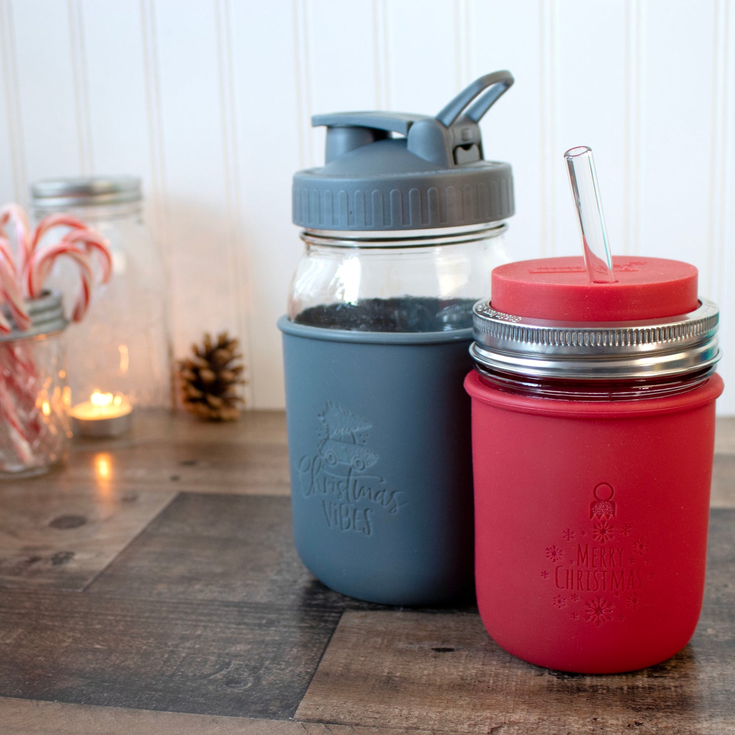 Christmas Laser Engraved Mason Jar Sleeves