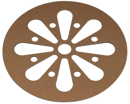 Daisy Cut Copper or Gold Metal Lid Inserts for RM Mason Jars 10 Pack