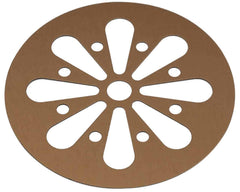 Daisy Cut Copper or Gold Metal Lid Inserts for RM Mason Jars 10 Pack