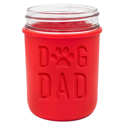 Laser Engraved Silicone Mason Jar Sleeves for Dad