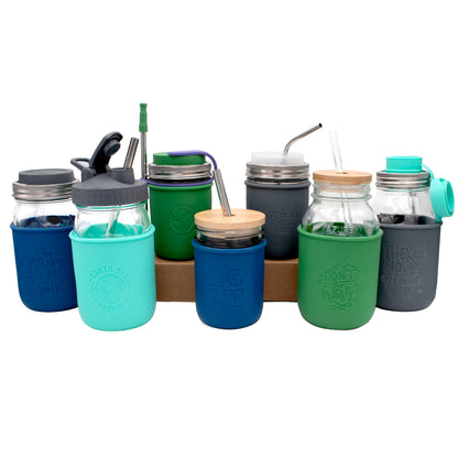 Earth Day Laser Engraved Mason Jar Sleeves