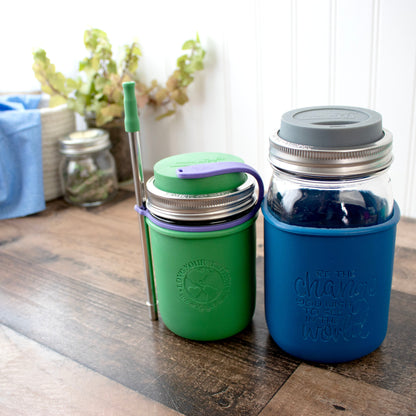 Earth Day Laser Engraved Mason Jar Sleeves