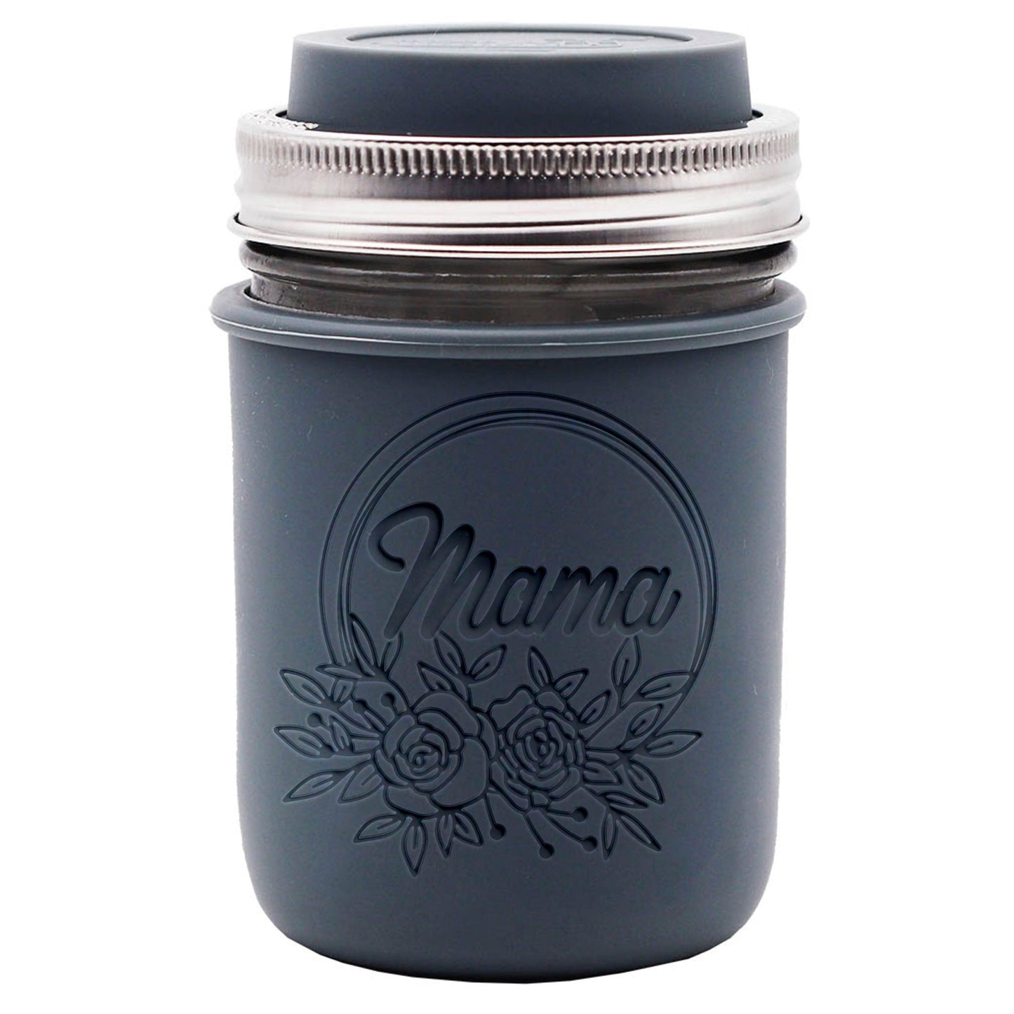 Laser Engraved Silicone Mason Jar Sleeves for Mom