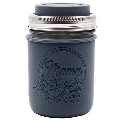 Laser Engraved Silicone Mason Jar Sleeves for Mom