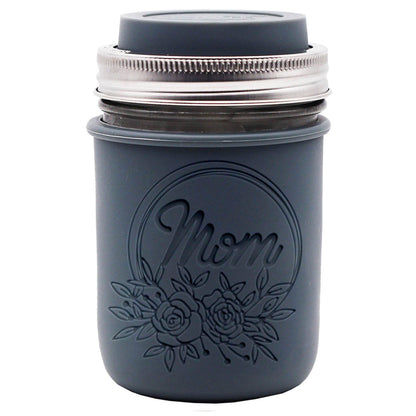 Laser Engraved Silicone Mason Jar Sleeves for Mom