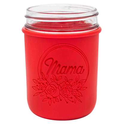 Laser Engraved Silicone Mason Jar Sleeves for Mom
