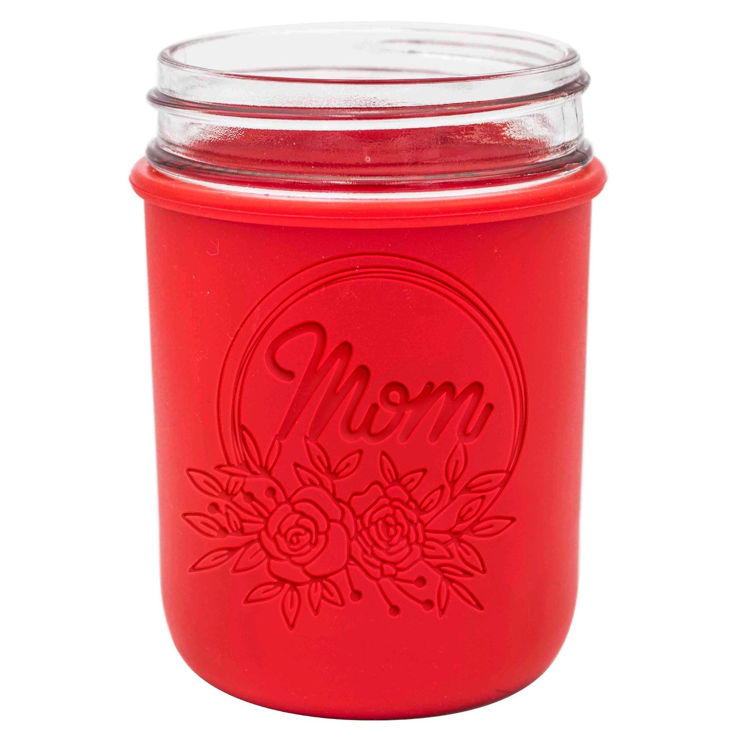 Laser Engraved Silicone Mason Jar Sleeves for Mom