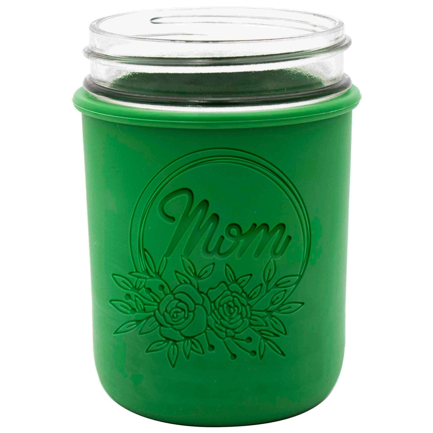 Laser Engraved Silicone Mason Jar Sleeves for Mom