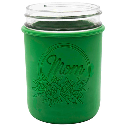 Laser Engraved Silicone Mason Jar Sleeves for Mom
