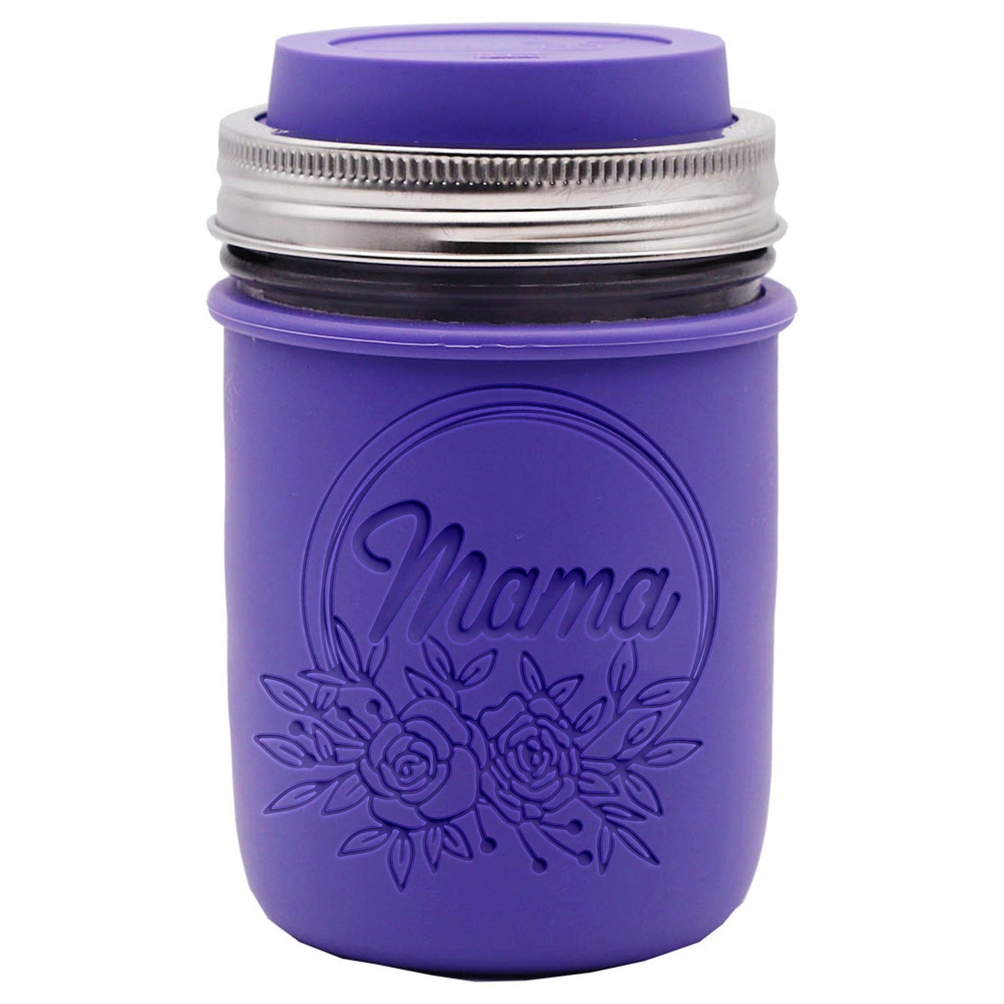 Laser Engraved Silicone Mason Jar Sleeves for Mom