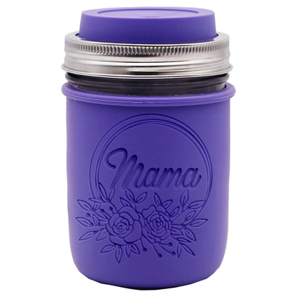 Laser Engraved Silicone Mason Jar Sleeves for Mom