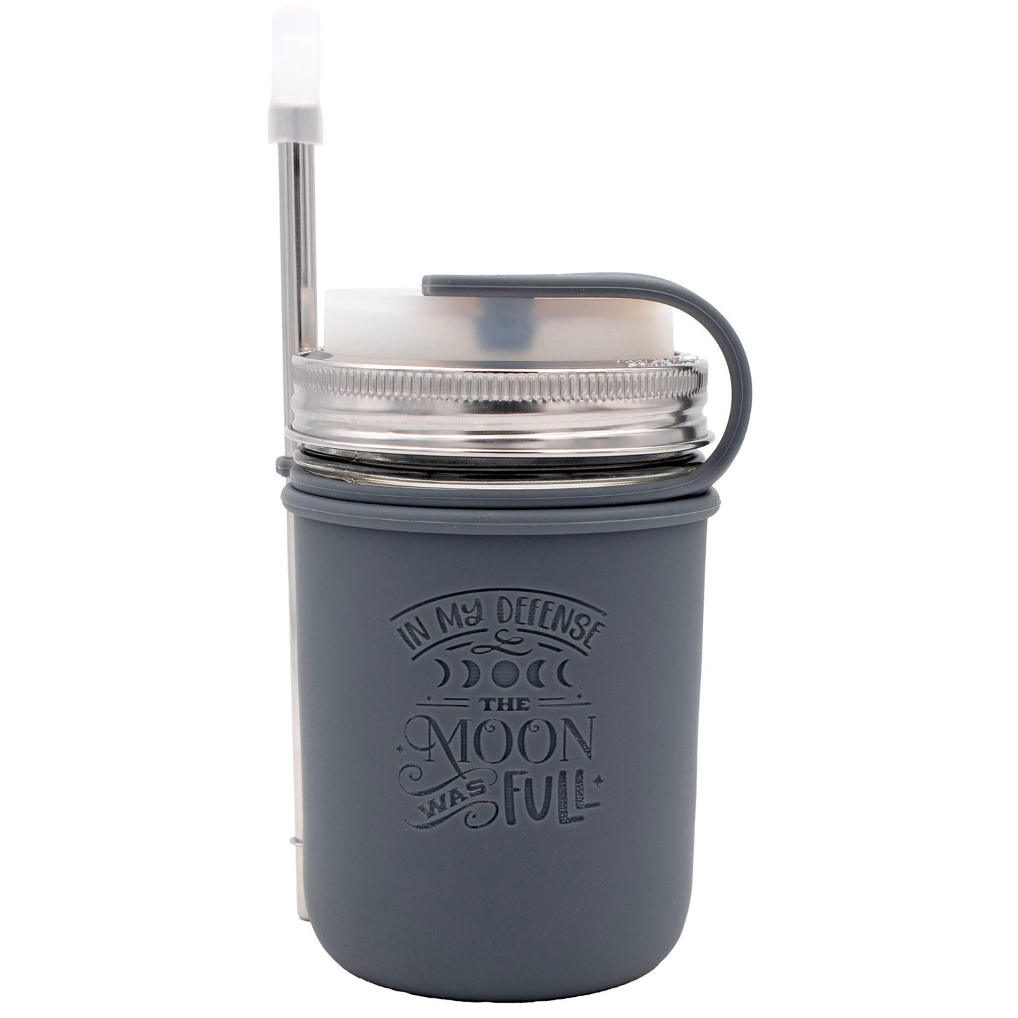 Lunar Laser Engraved Silicone Mason Jar Sleeves