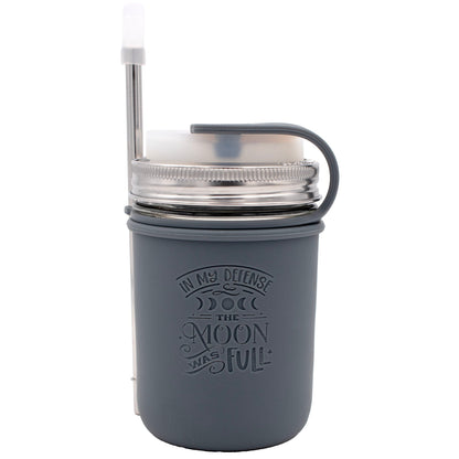 Lunar Laser Engraved Silicone Mason Jar Sleeves