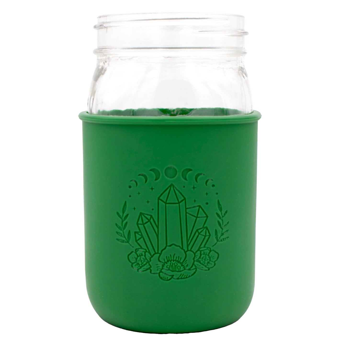 Lunar Laser Engraved Silicone Mason Jar Sleeves