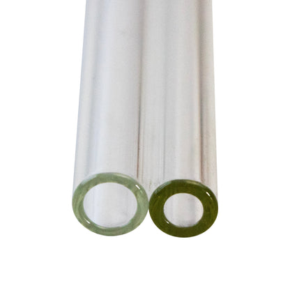 Long Glass Straws for Quart Mason Jars 4 Pack + Cleaner