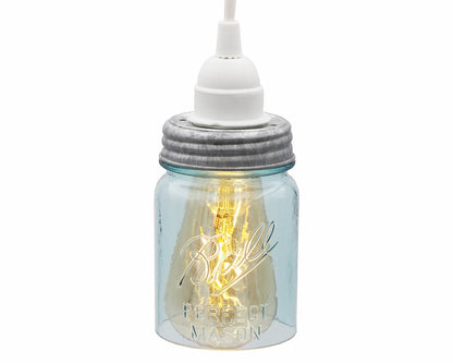 Hand-Cut Open Bottom Mason Jars for DIY Lighting, Pendants, & Crafts