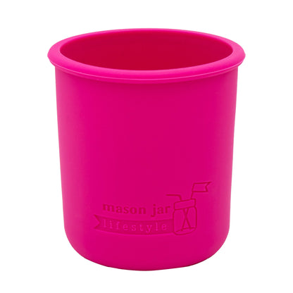 Silicone Sleeve for Regular Mouth Half Pint 8oz Mason Jars