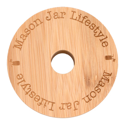 Bamboo Straw Hole Tumbler Lid