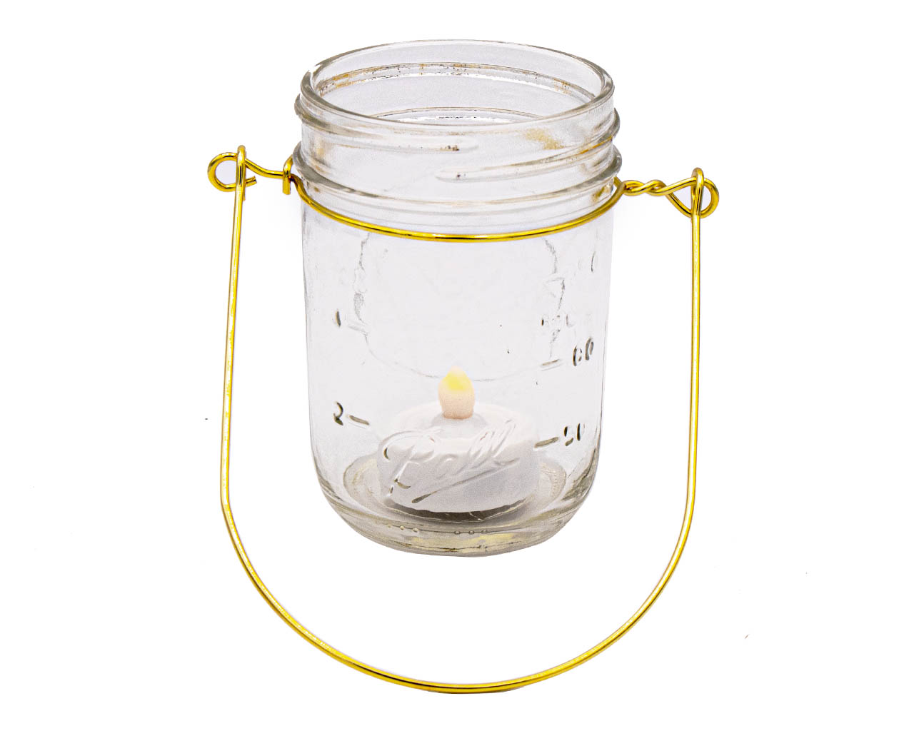 Gold Wire Handles for Mason Jars 6 Pack