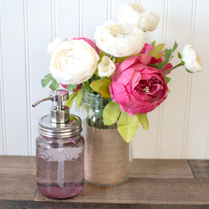 Mirror / Chrome Soap Pump Dispensers for Mason Jars