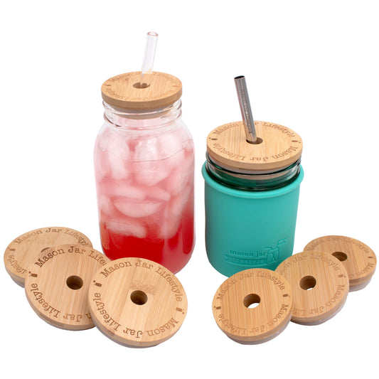 Bamboo Straw Hole Tumbler Lid