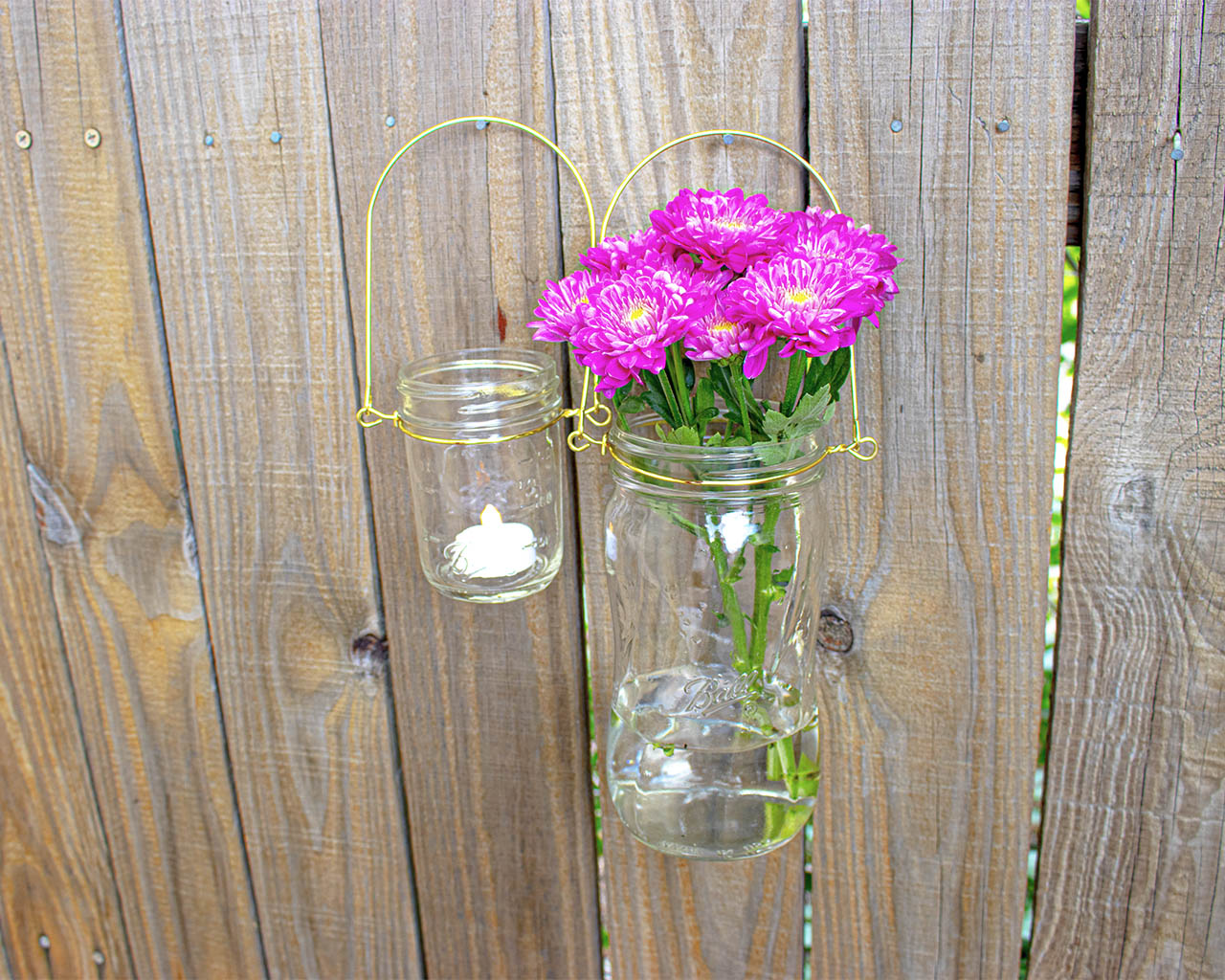 Gold Wire Handles for Mason Jars 6 Pack