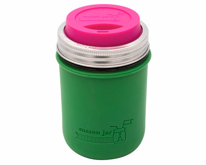 Silicone Sleeve for Wide Mouth Pint 16oz Mason Jars
