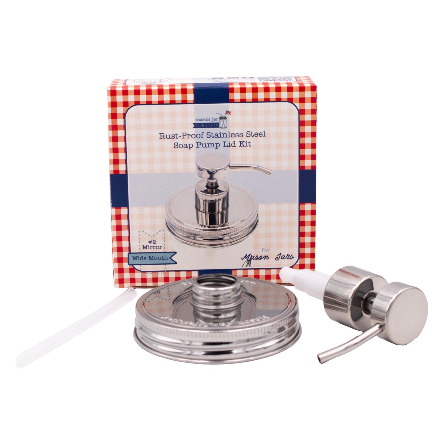 Mirror / Chrome Soap Pump Dispensers for Mason Jars