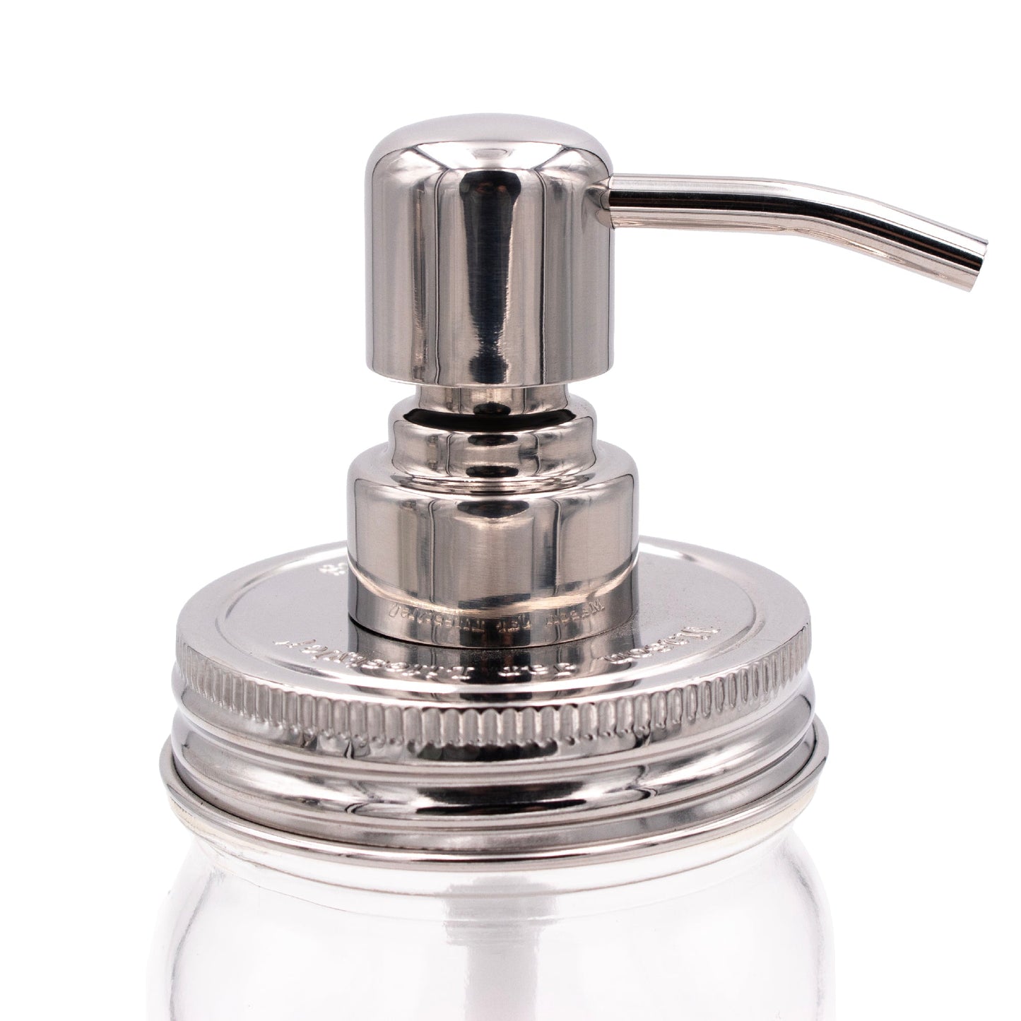 Mirror / Chrome Soap Pump Dispensers for Mason Jars