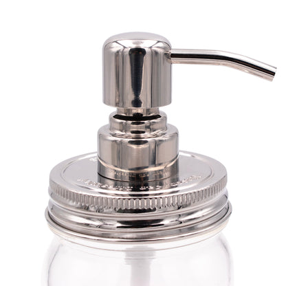 Mirror / Chrome Soap Pump Dispensers for Mason Jars