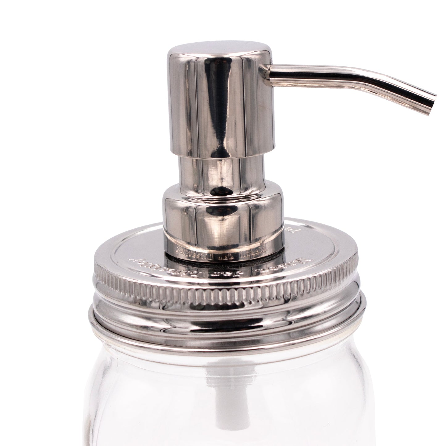 Mirror / Chrome Soap Pump Dispensers for Mason Jars