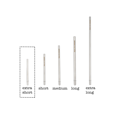 Extra Short 5" Safer Stainless Steel Straws  (4 Pack + Cleaning Brush)