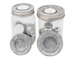 Tea Light Holder Metal Lid Insert for Mason Jars 6 Pack