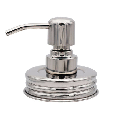 Mirror / Chrome Soap Pump Dispensers for Mason Jars